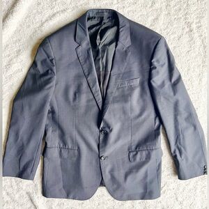 BOSS from Hugo Boss Classic Charcoal Super 120 Blazer Suit Size 44 Regular